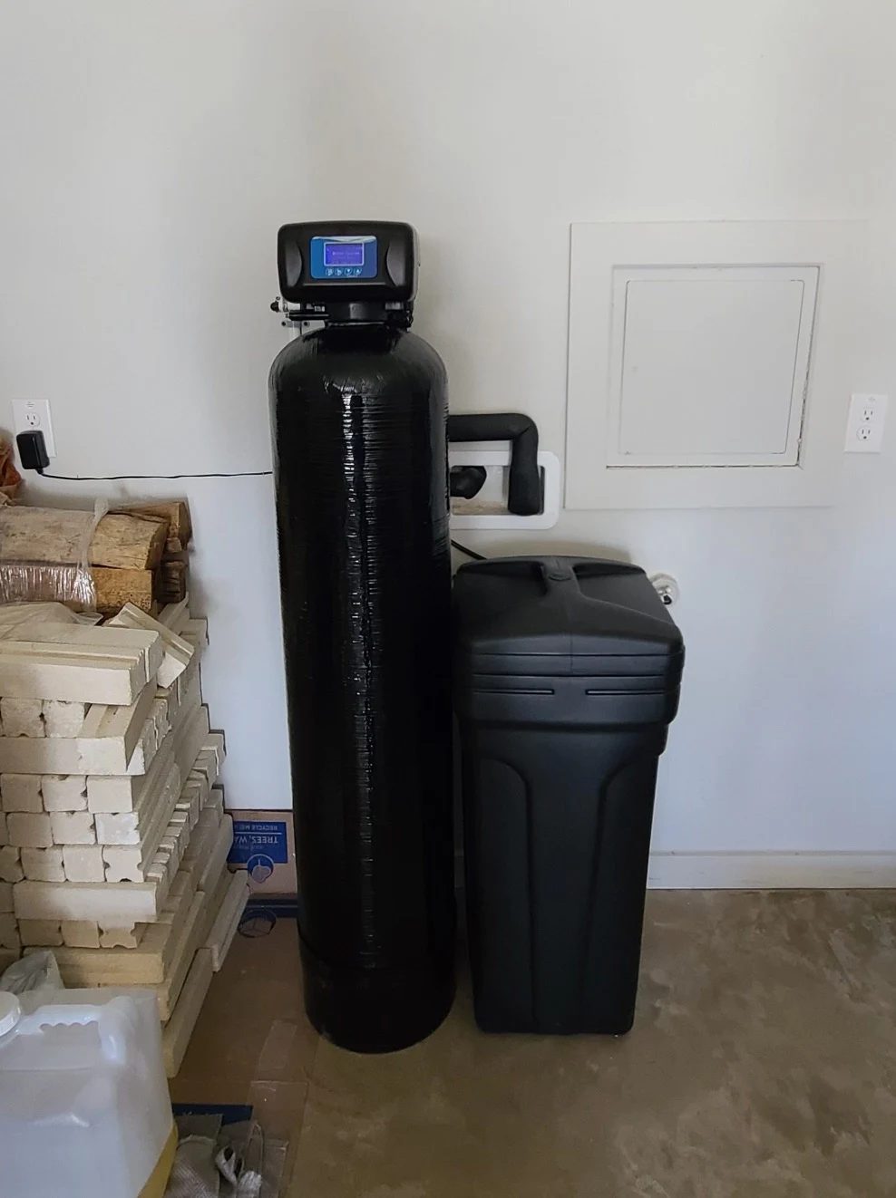 Water softener installed by State Line Water Pros